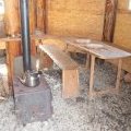 L'intérieur de la hutte